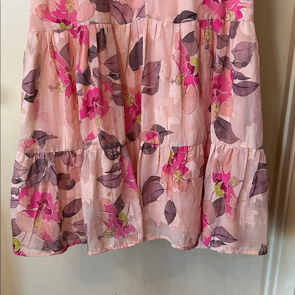 Lulu's Pink and Purple Floral Maxi Dress size M - Picture 10 of 13